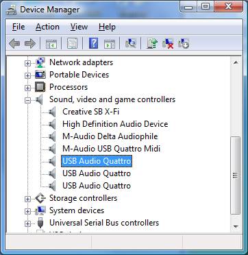 M-Audio Quattro USB Installation